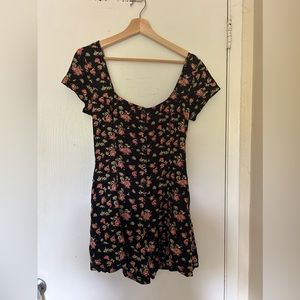 Urban outfitters floral romper: size M